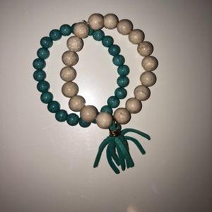 Turquoise tassels